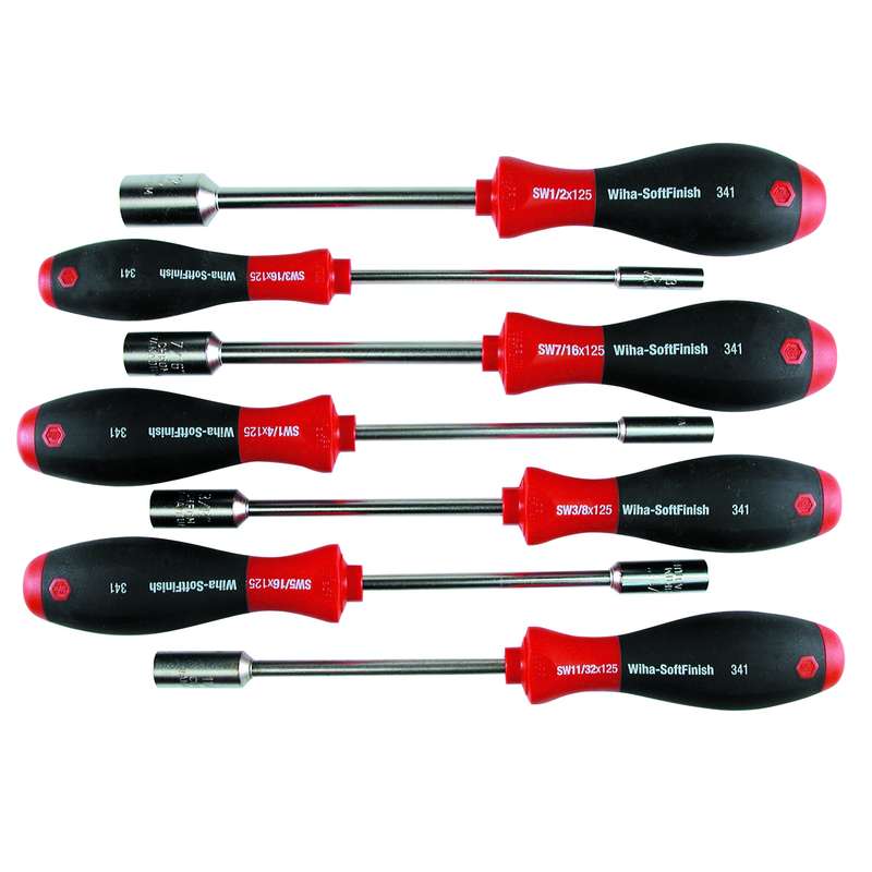 Nut Driver Set with SoftFinish® Cushion Grips, Inch, 7 Piece